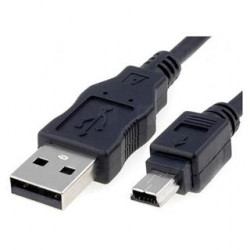 CABLE USB 20 A M MINI USB B M 05M NEGRO NANOCABLE