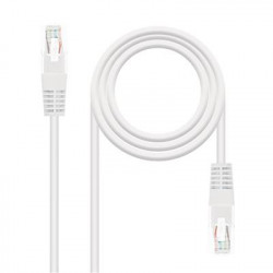 CABLE RED LATIGUILLO RJ45 CAT6 UTP AWG24 030M BLANCO NANOCABLE