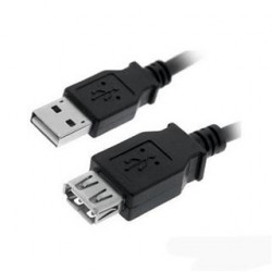 CABLE USB 20 PROLONGACION A M A H 1M NEGRO NANOCABLE