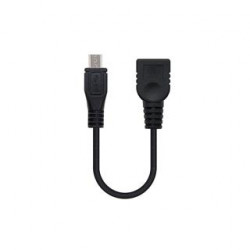 CABLE USB 20 OTG MICRO B M A H 015M NEGRO NANOCABLE